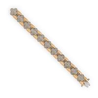 Diamond and Bicolor Gold Bracelet