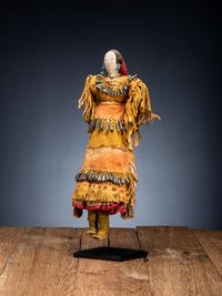Apache Doll, with Cactus Kicker Moccasins