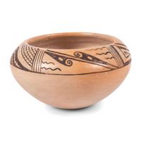 Hopi Pottery Jar and Navajo Regional Weaving / Rug