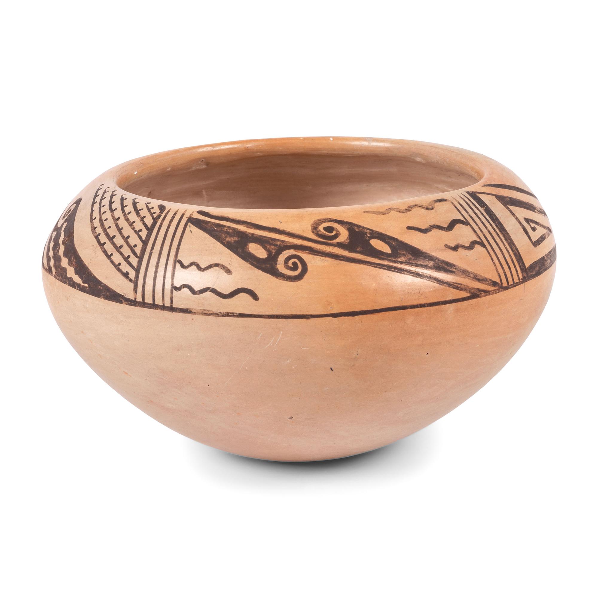 Hopi Pottery Jar and Navajo Regional Weaving / Rug
