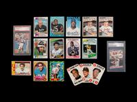 A Collection of Assorted Hall of Fame and Notable Trading Cards Including Tom Brady PSA 10 and Pete Rose Signed Autograph