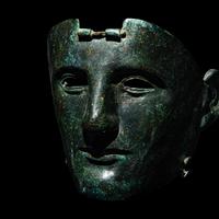 A Roman Bronze Parade Mask