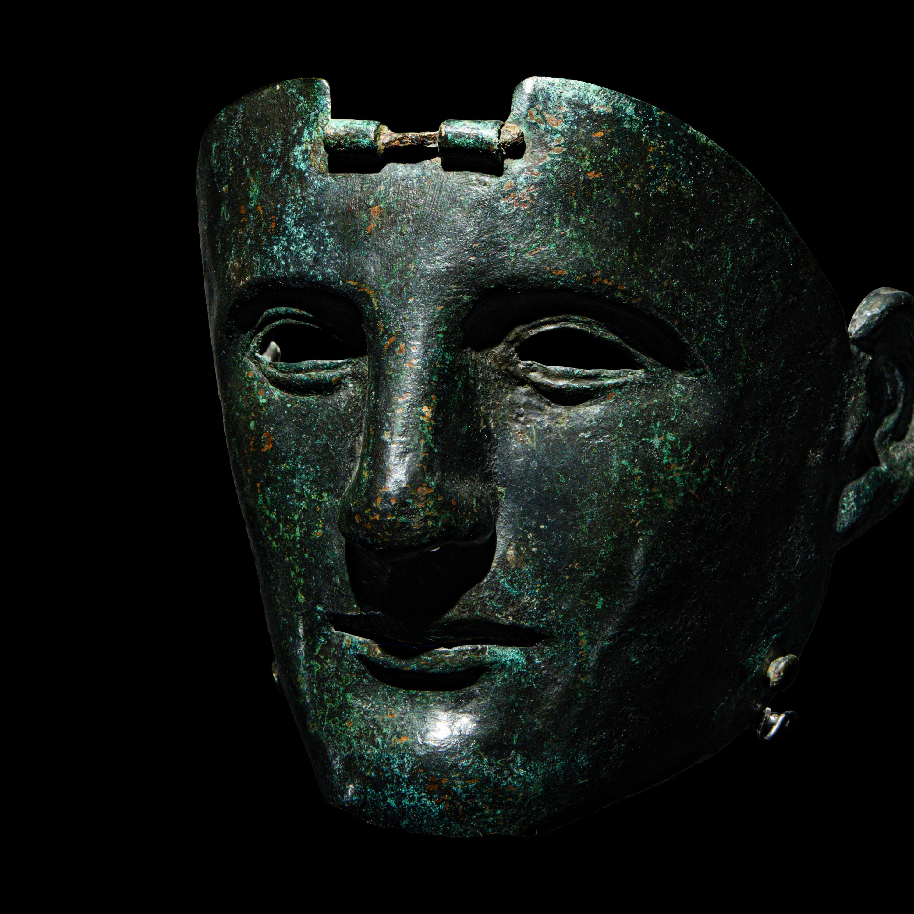 A Roman Bronze Parade Mask