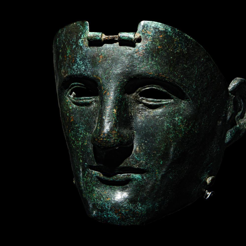 A Roman Bronze Parade Mask
