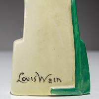 Louis Wain (English, 1860–1939) — Lucky Egyptian Cat Vase , designed 1915, c. 1930