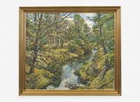 Walter Elmer Schofield (American, 1867-1944) - Woodland Stream