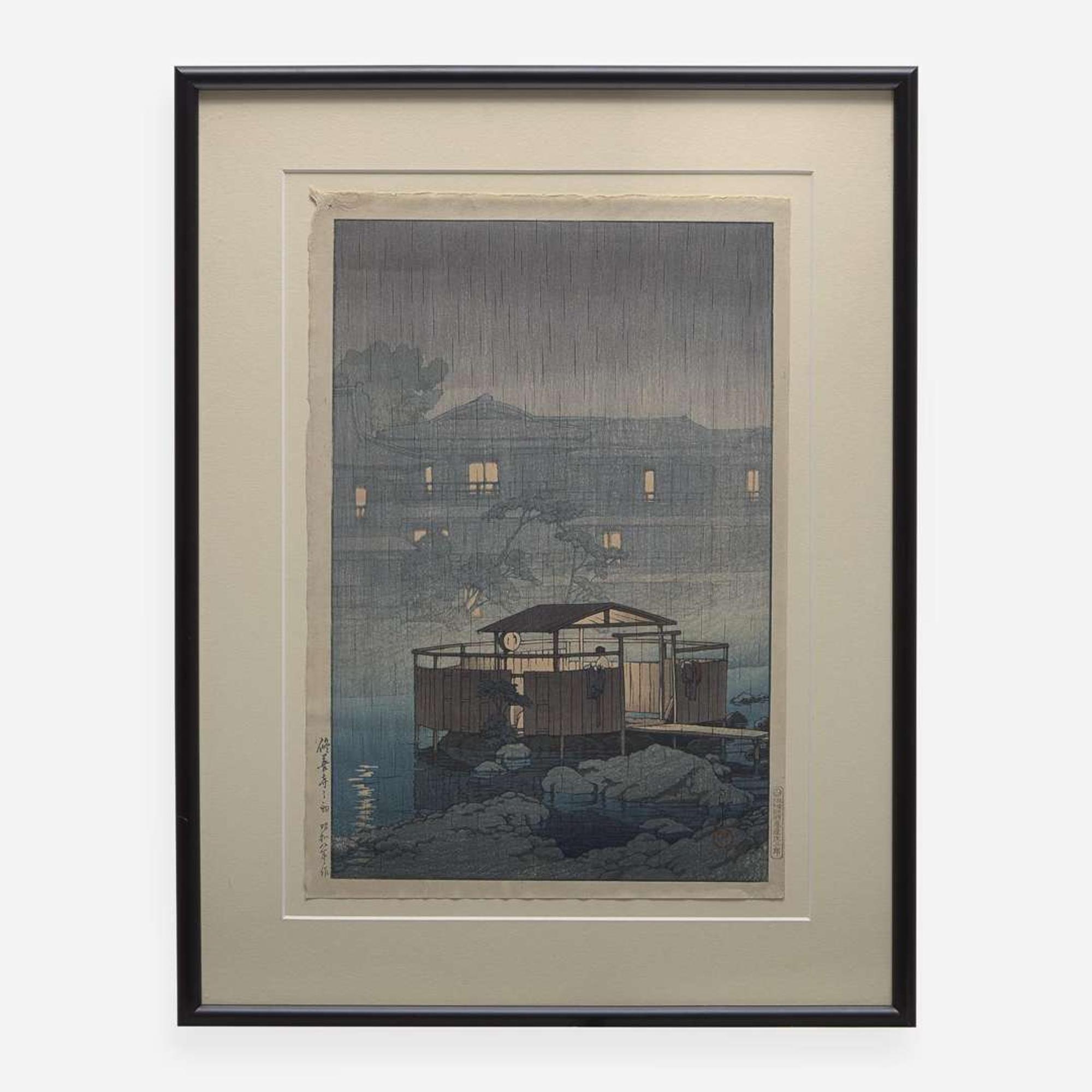 Kawase Hasui 川瀬巴水 浮世绘一幅 (Japanese b.1883-d.1957)