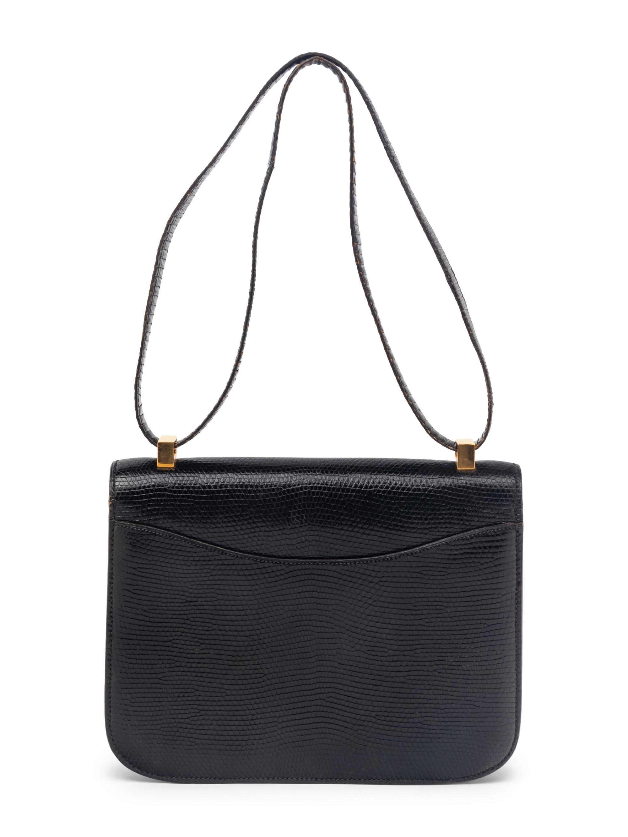Hermès Constance 23 in Black Lizard