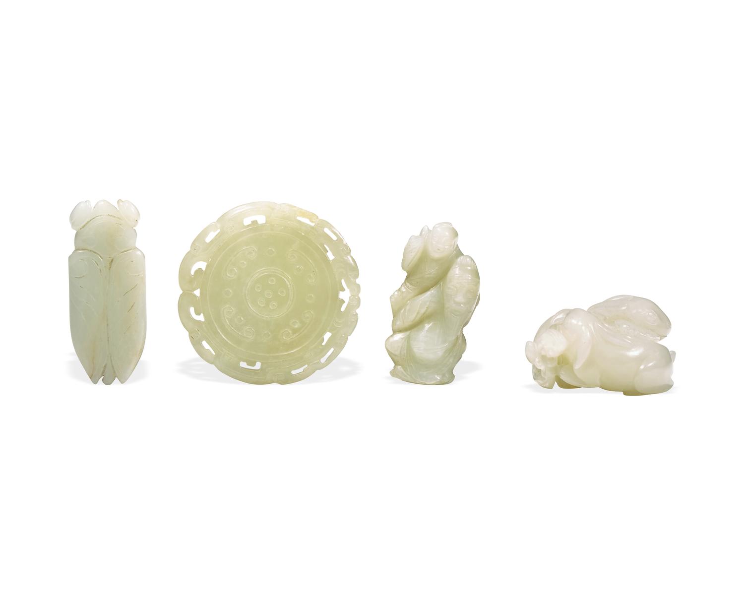Four Chinese Jade Carvings