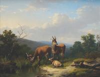 Deer in a Landscape , 1852