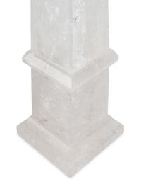 A Pair of Large Rock Crystal Obelisks