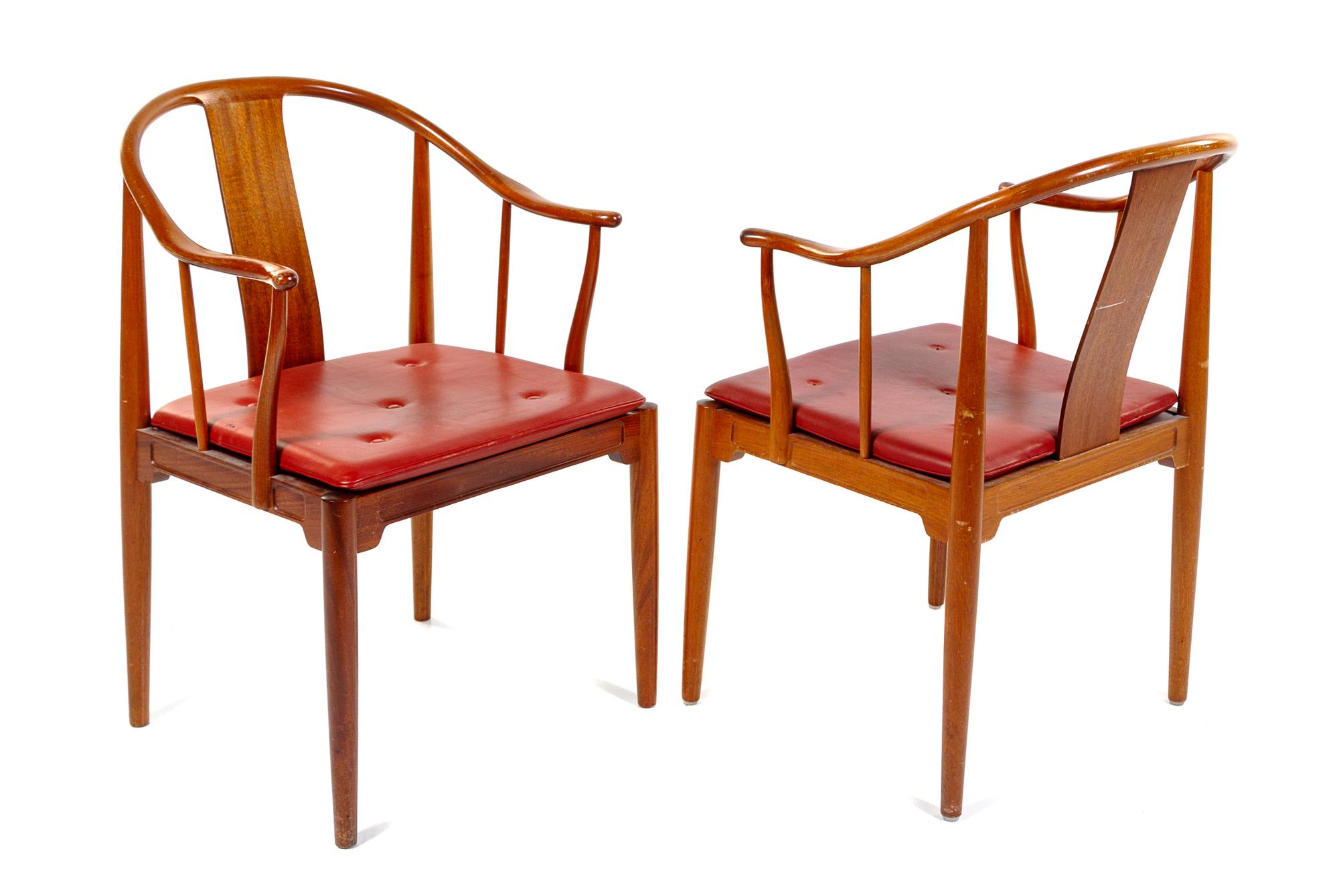 Hans J. Wegner, (Danish, 1914-2007), Fritz Hansen, c. 1966 a pair of Model FH4283 chairs