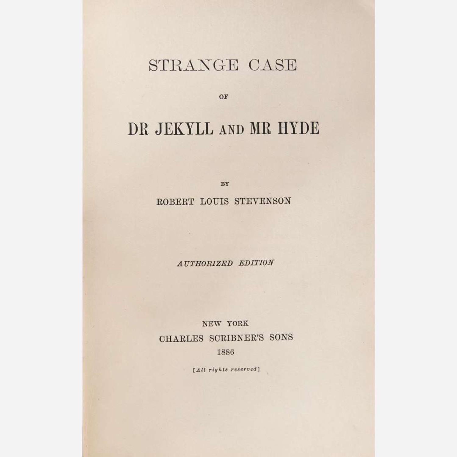 [Literature] Stevenson, Robert Louis Strange Case of Dr Jekyll and Mr Hyde