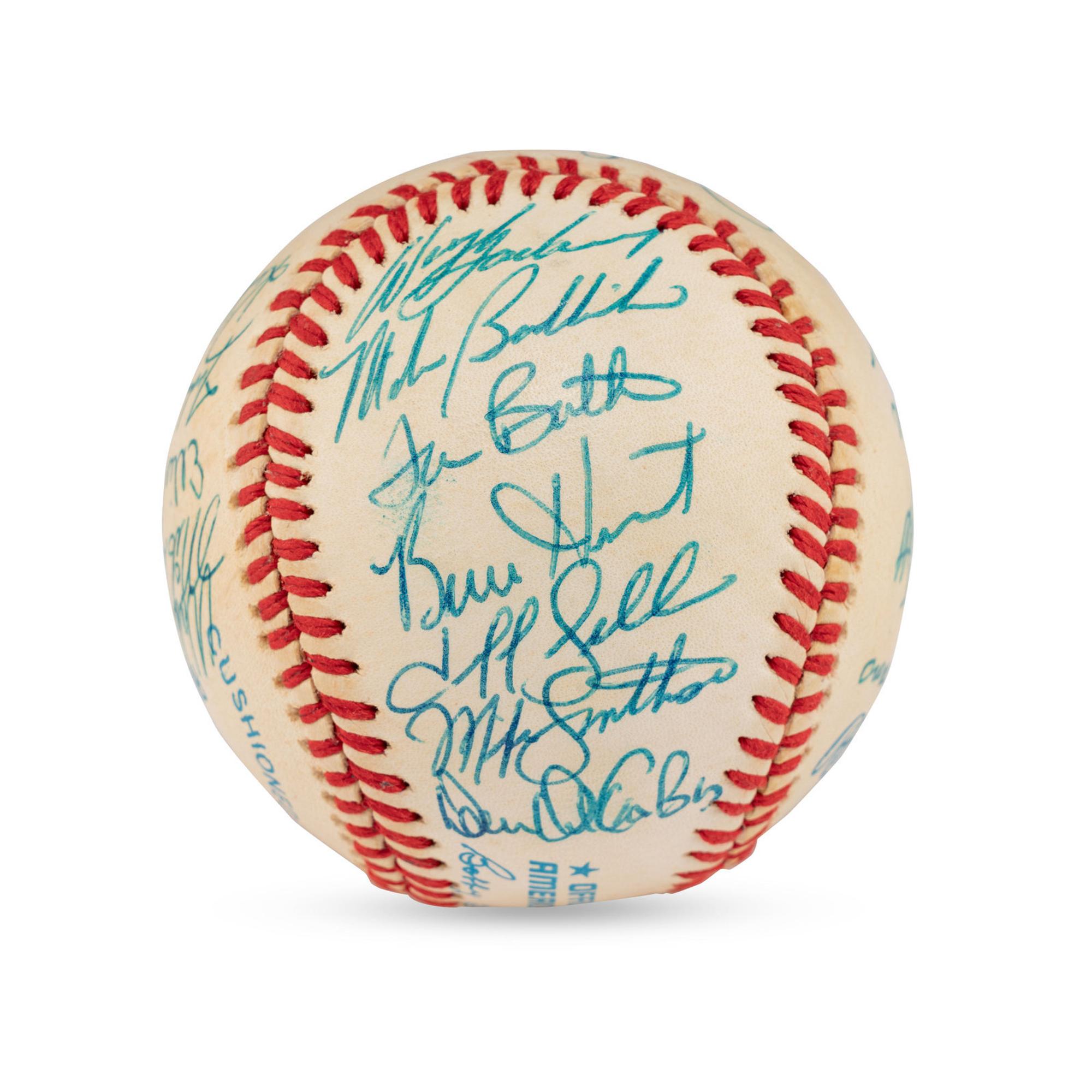 A Large Group of Assorted 1950s-2000s Boston Red Sox Team Signed Autograph Baseballs
