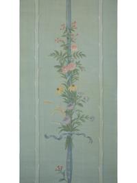 A Group of Eleven Hand Painted Wall Paper Panels Mounted on Canvas by Robert Jackson, muralist for Mario Buatta. — 20th Century