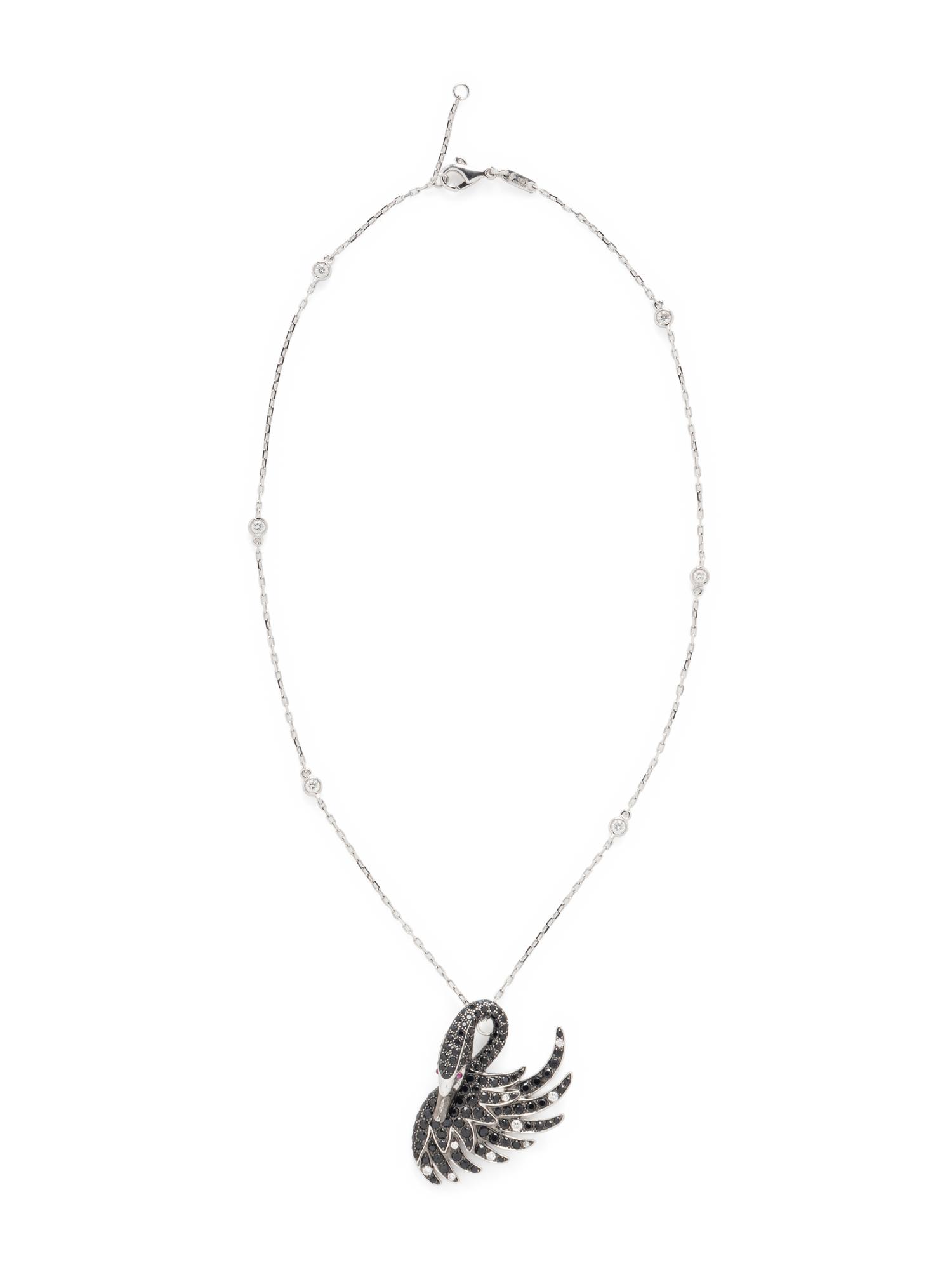 BOUCHERON, BLACK SAPPHIRE, DIAMOND, AND RUBY 'CYPRIS' NECKLACE