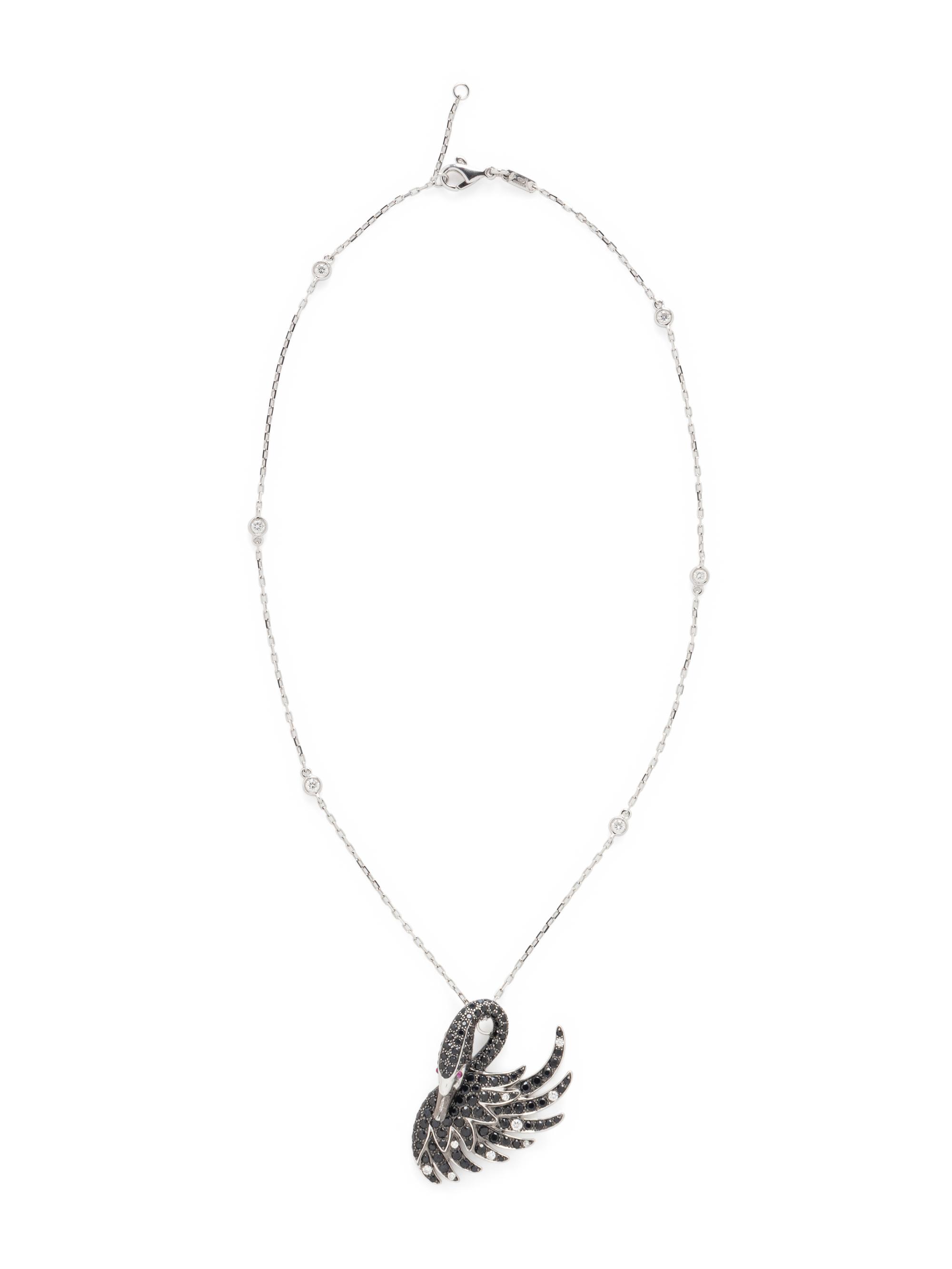 BOUCHERON, BLACK SAPPHIRE, DIAMOND, AND RUBY 'CYPRIS' NECKLACE