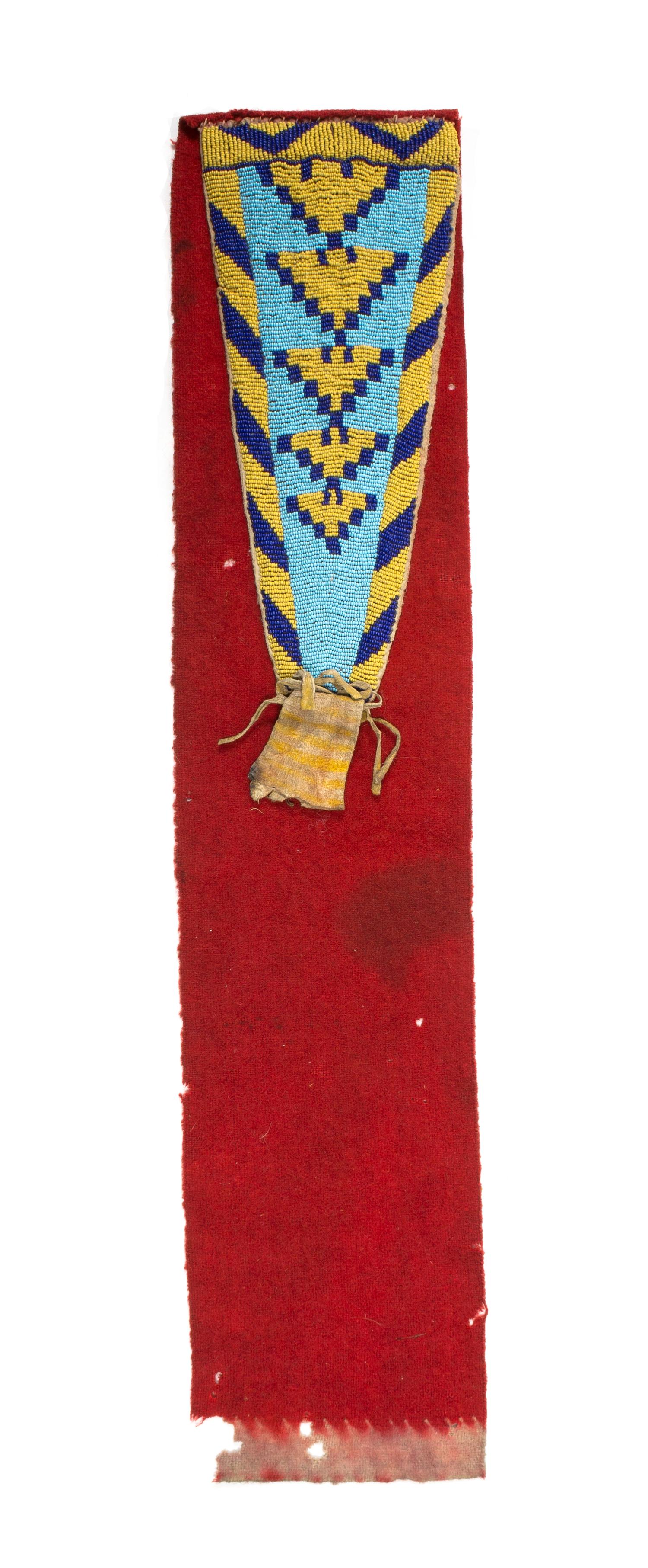 A Northern Plains Bag Panel Length 24 x width 5 1/4 inches.