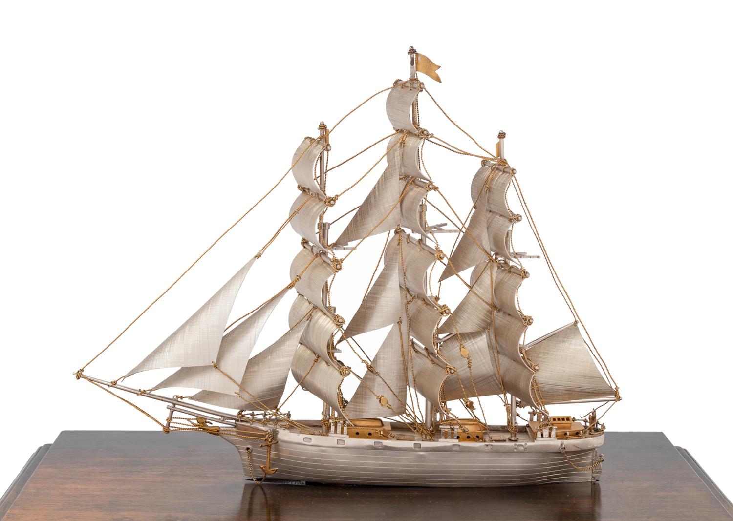 A Mexican Silver Model of the Cutty Sark