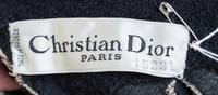 A Christian Dior Black Wool Dress, No size.
