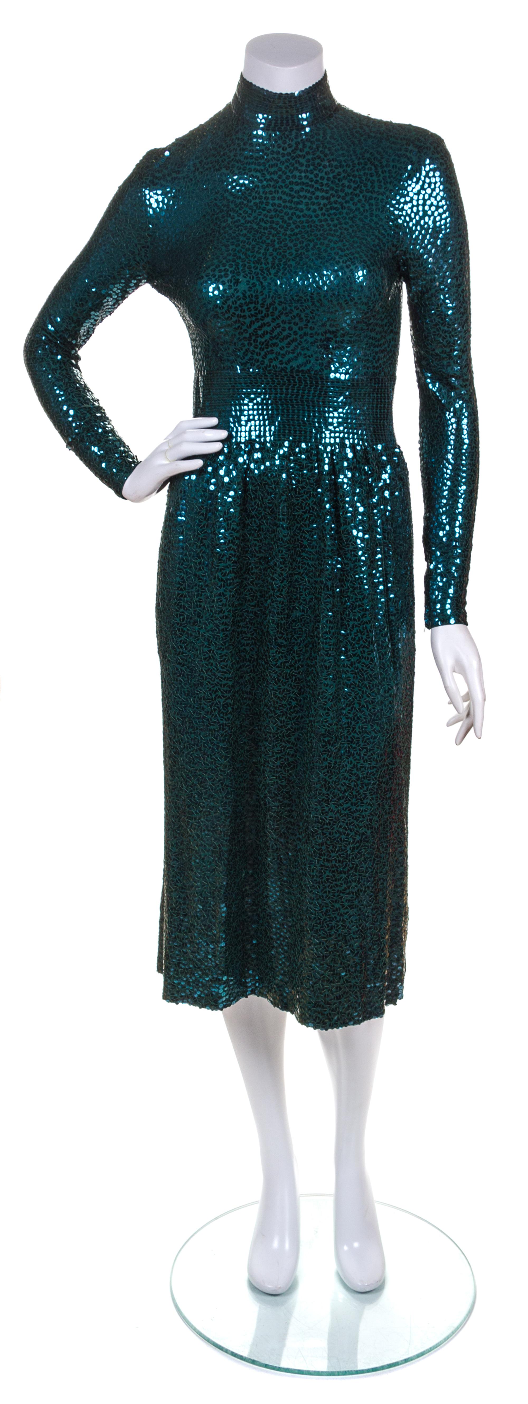 A Norman Norell Green Mermaid Dress,