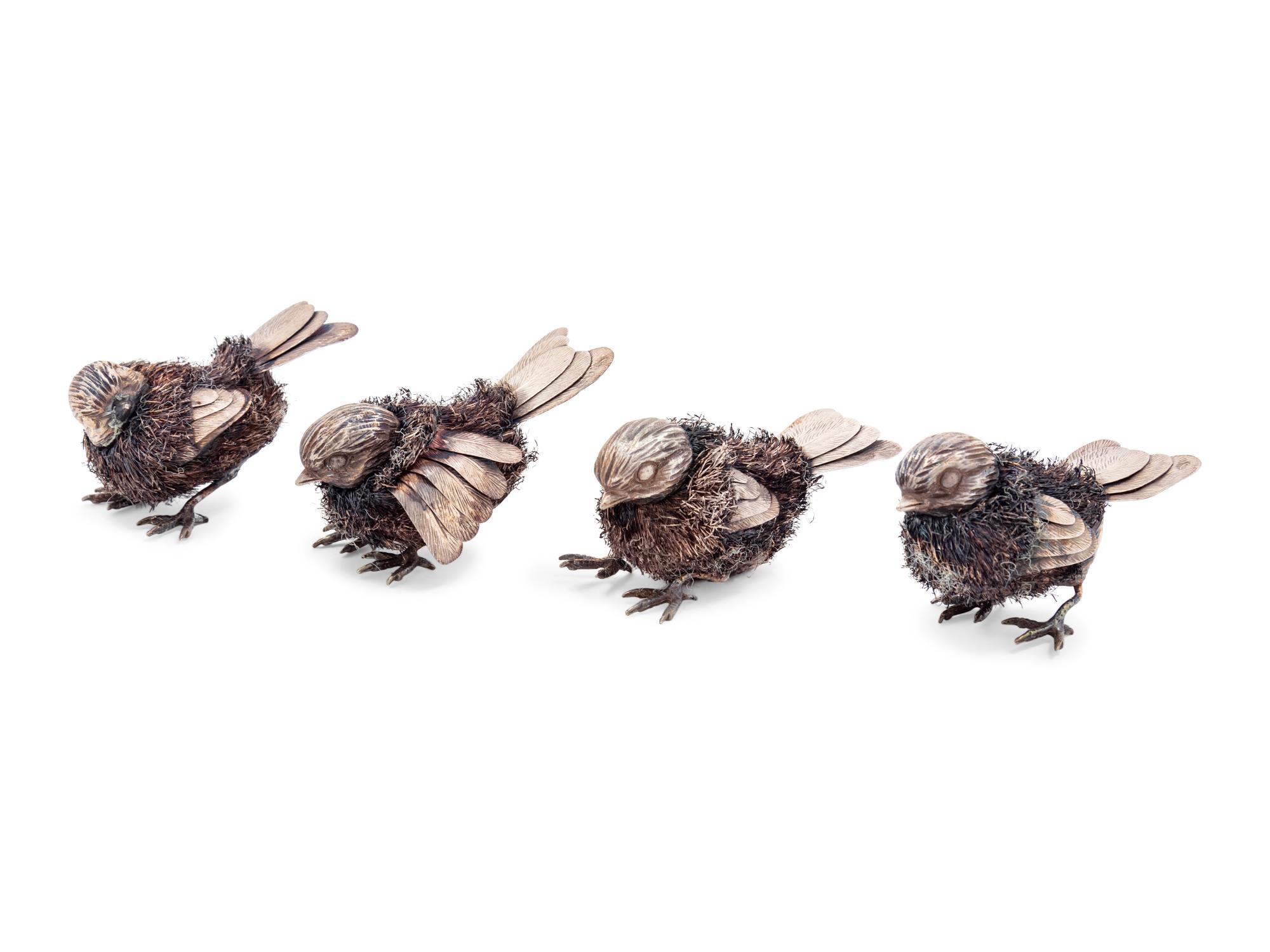 Six Italian Silver Birds