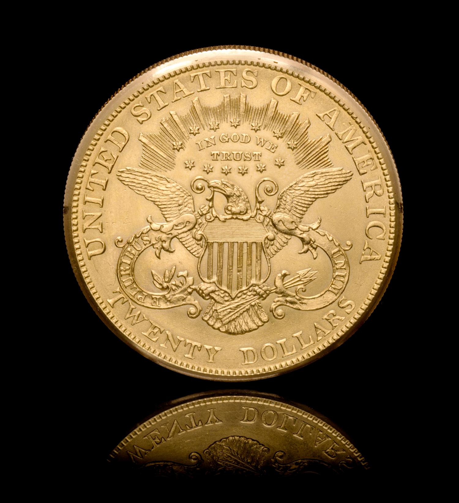 A Concealed US $20 Gold Coin Watch, Gubelin,