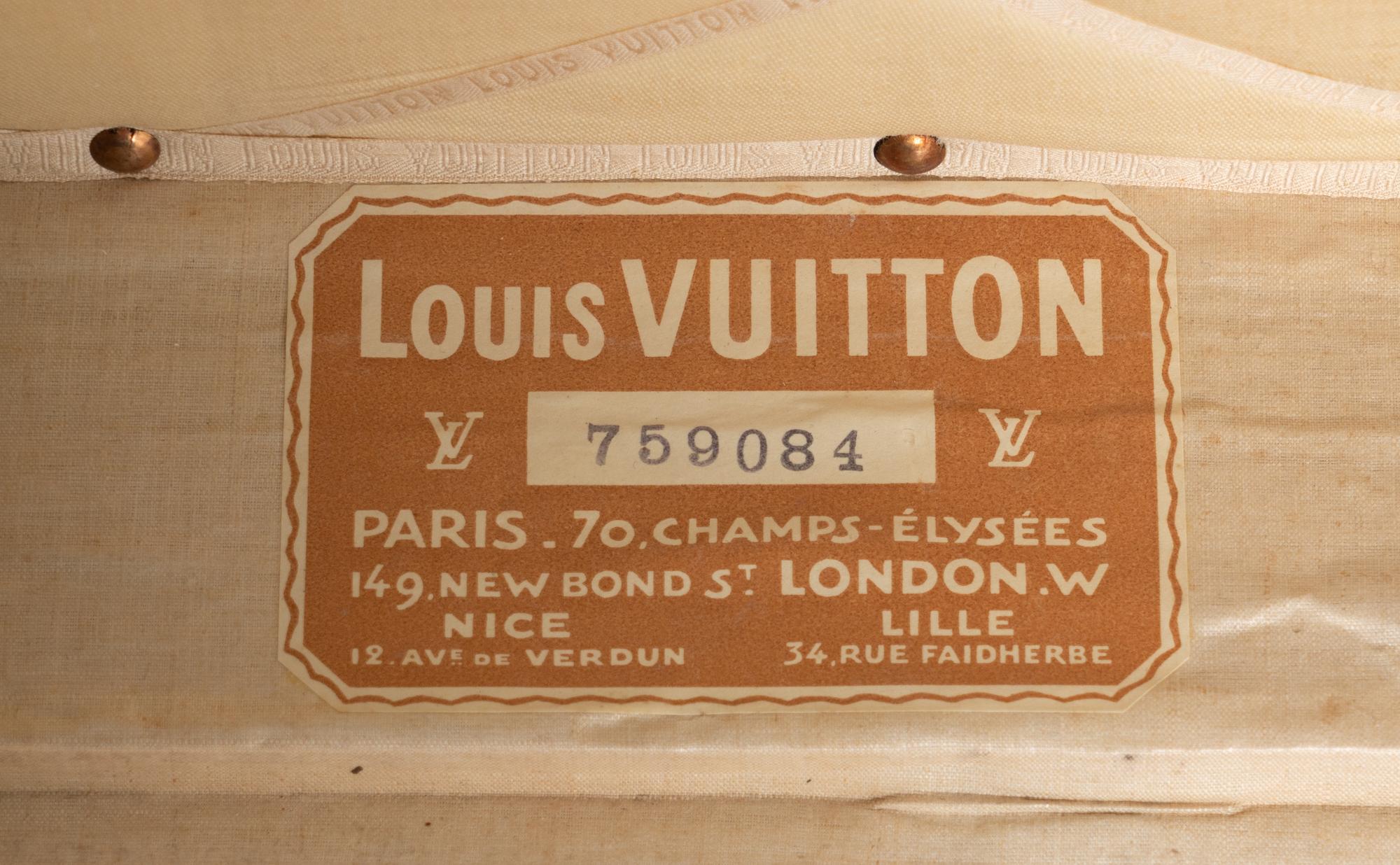 LOUIS VUITTON, ANTIQUE STEAMER TRUNK