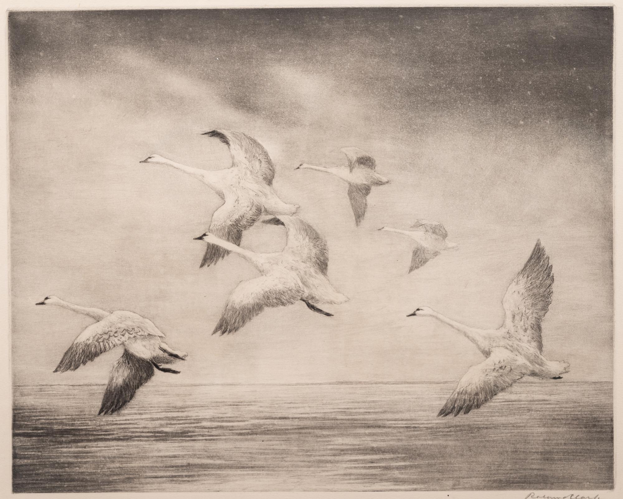 A Group of Three Dry-Point Etchings by Roland Clark (1847-1957)