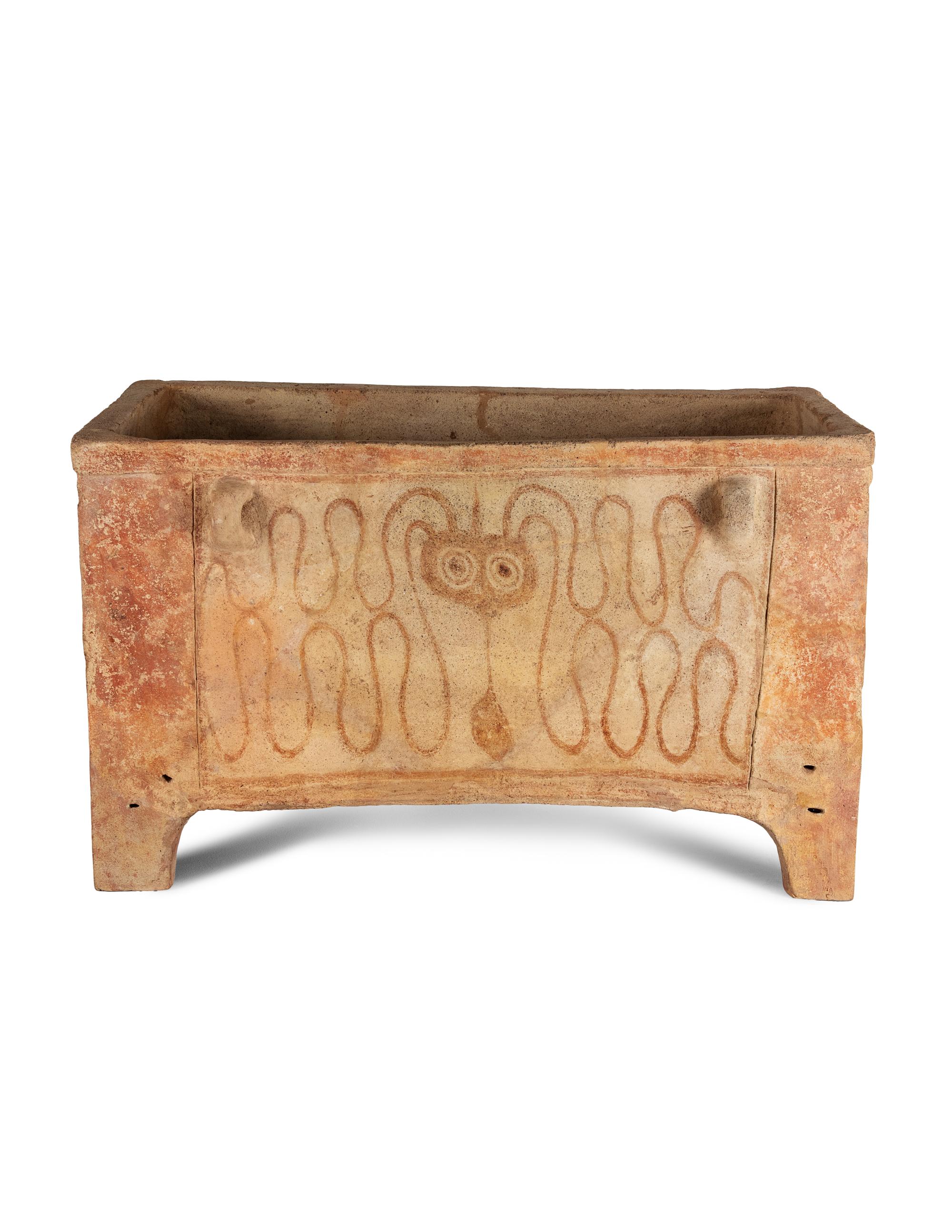 A Minoan Painted Terra Cotta Larnax