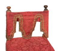 A Pair of Jacobean Style Walnut Low Chairs