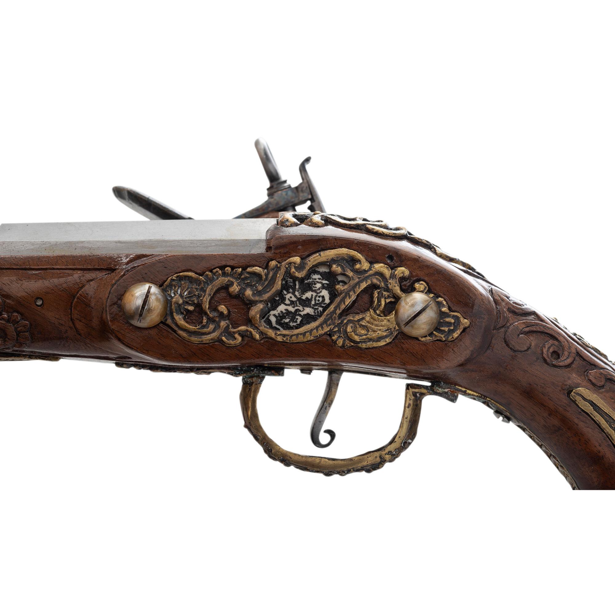 Contemporary Cased Spanish Miquelet-Style Pistols