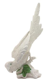 An Italian Glazed Ceramic Parrot Figure Height 24 inches. — 20TH CENTURY