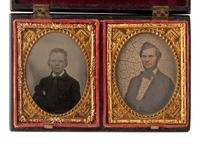 [EARLY PHOTOGRAPHY]. 6 double Union cases, incl. Two Lovers Going to the Well .