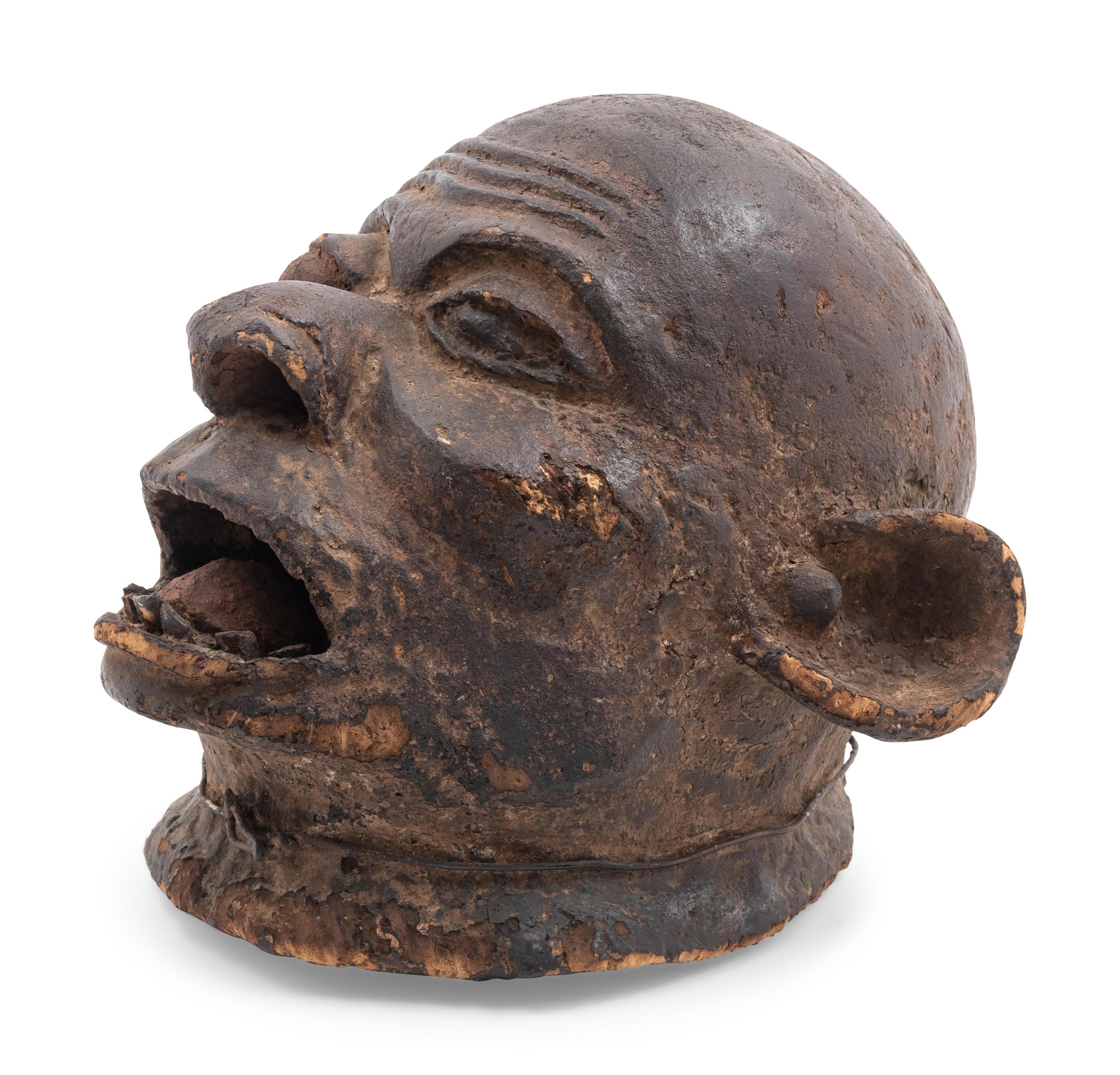 A Makonde Carved Wood Mask — Tanzania, Early 20th Century