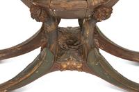 A Venetian Painted and Parcel Gilt Gondola Chair