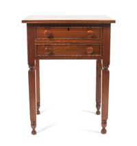 A Victorian Style Mahogany Side Table Height 28 1/2 x width 21 1/2 x depth 17 3/4 inches. — 20TH CENTURY