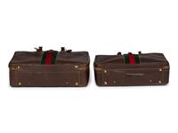 Two Gucci Leather Suitcases, 1970s