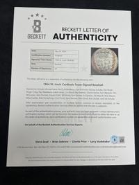 A 1964 World Series Champion St. Louis Cardinals Team Signed Autograph Baseball (Beckett Authentication Services)