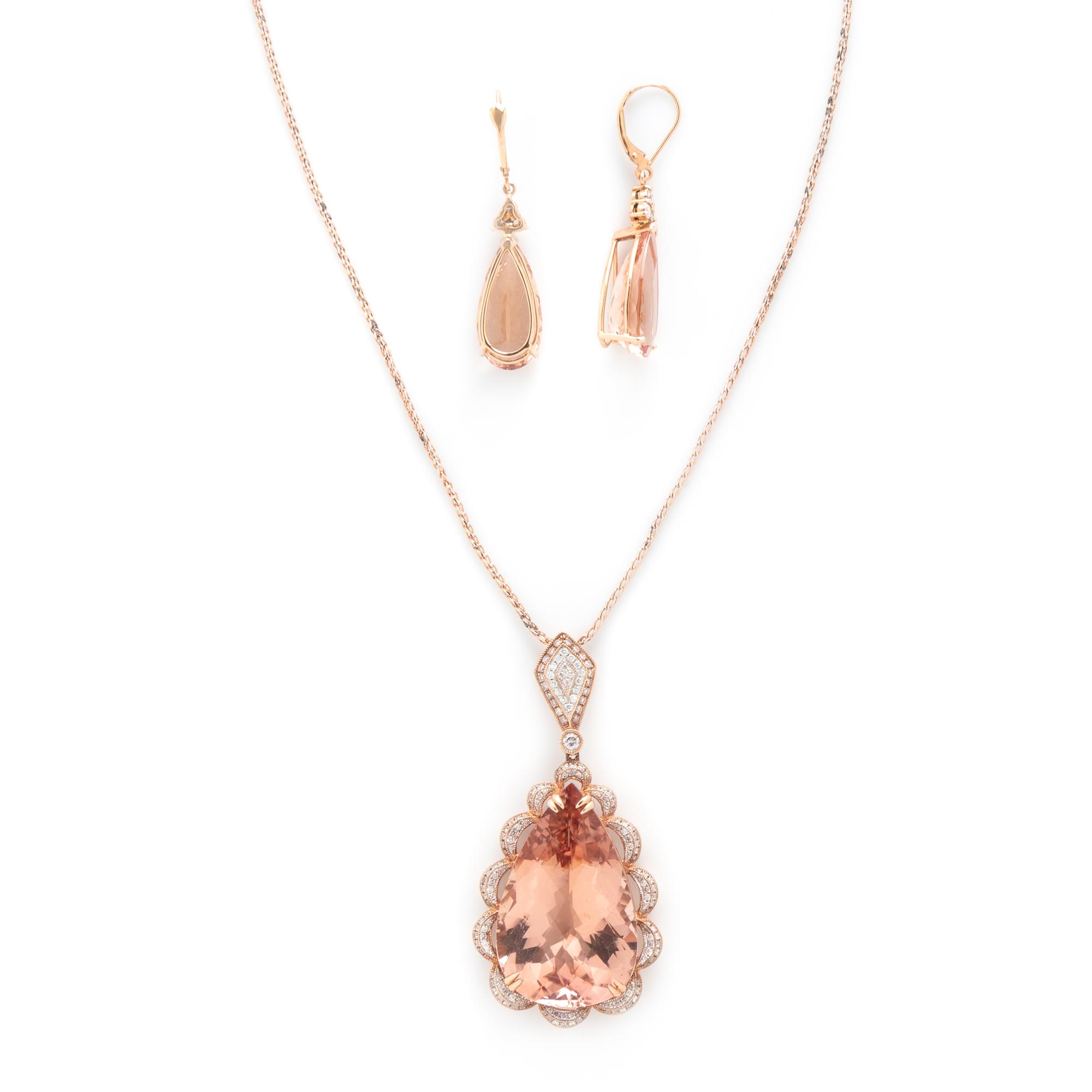 ROSE GOLD, MORGANITE AND DIAMOND SUITE