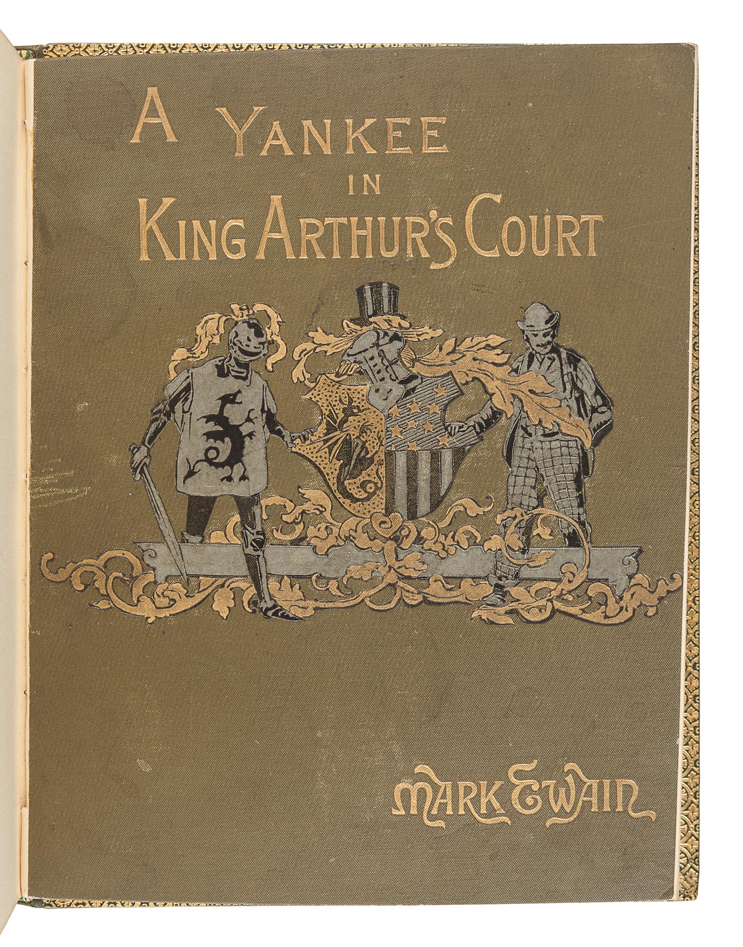 CLEMENS, Samuel ("Mark Twain") (1835-1910). A Connecticut Yankee in King Arthur's Court. New York: Charles L. Webster & Company, 1889.