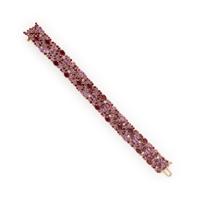 Robert Procop, Ruby, Pink Sapphire, Diamond, and Rose Gold 'American Glamour' Bracelet
