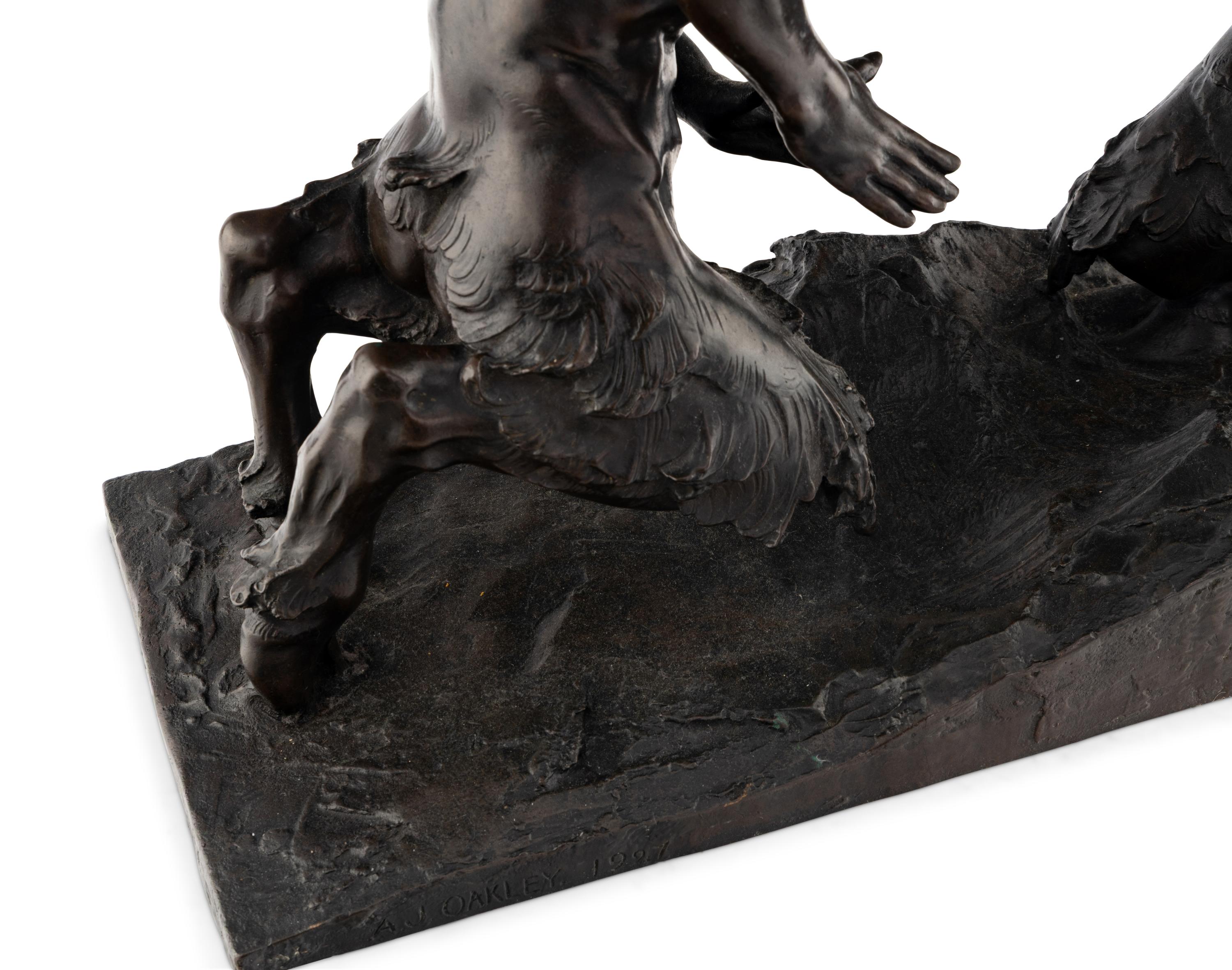 Alfred James Oakley (British, 1880-1959) — Fighting Fauns, 1927