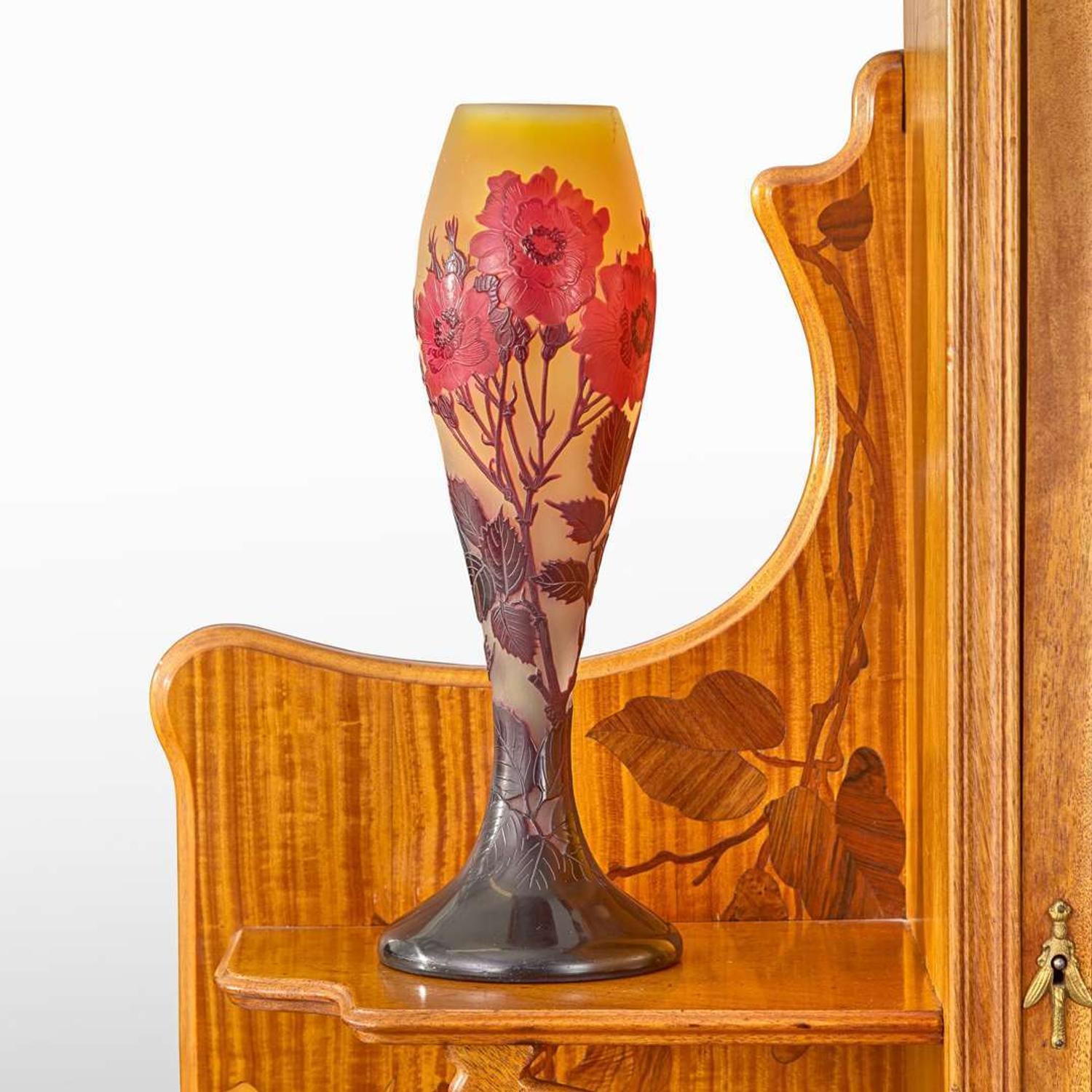 Émile Gallé A "Roses" Vase, circa 1900