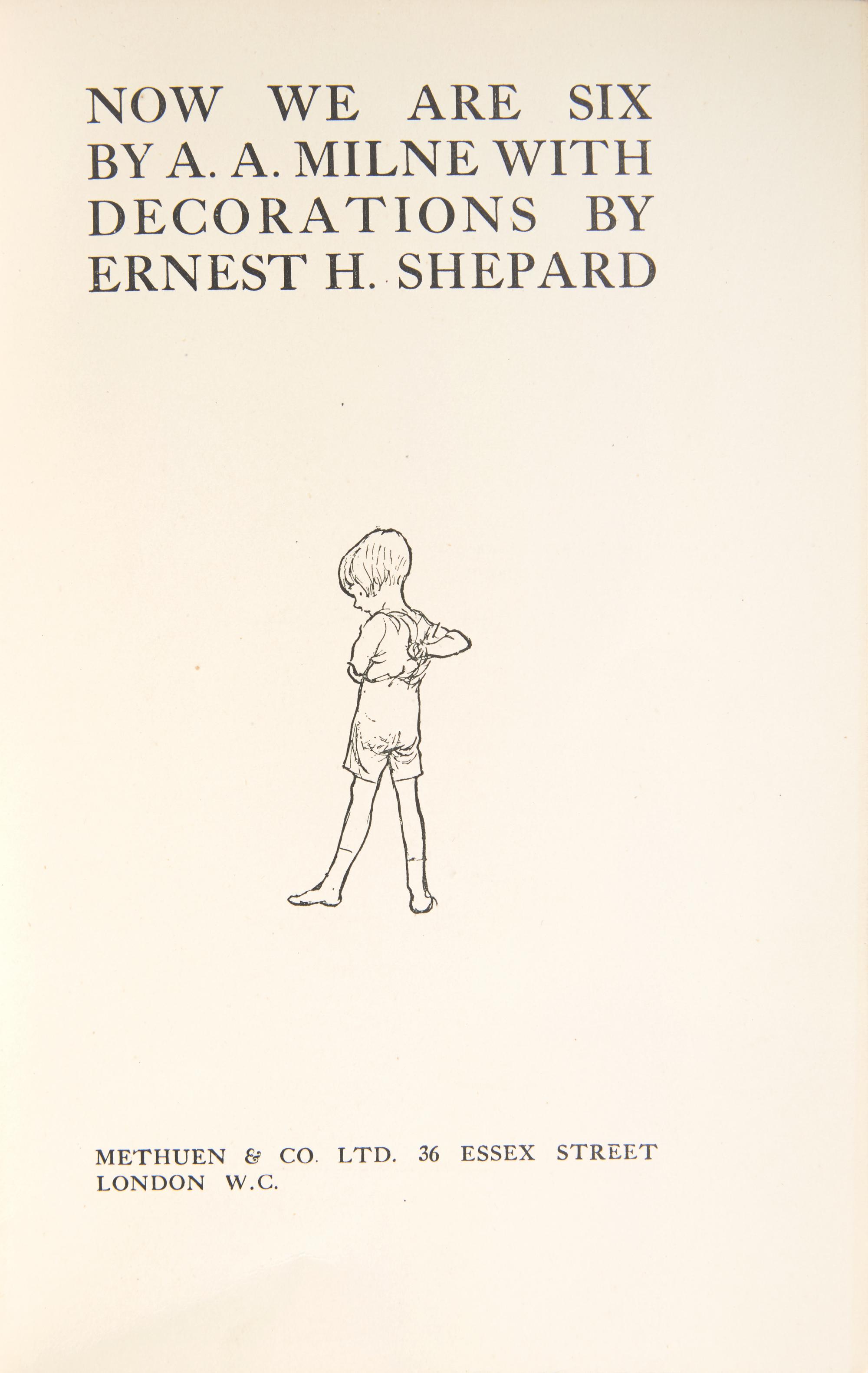 [Children's & Illustrated] Milne, A.A. Now We Are Six