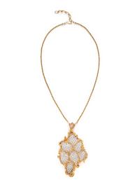 GIANMARIA BUCCELLATI, GOLD AND DIAMOND PENDANT NECKLACE
