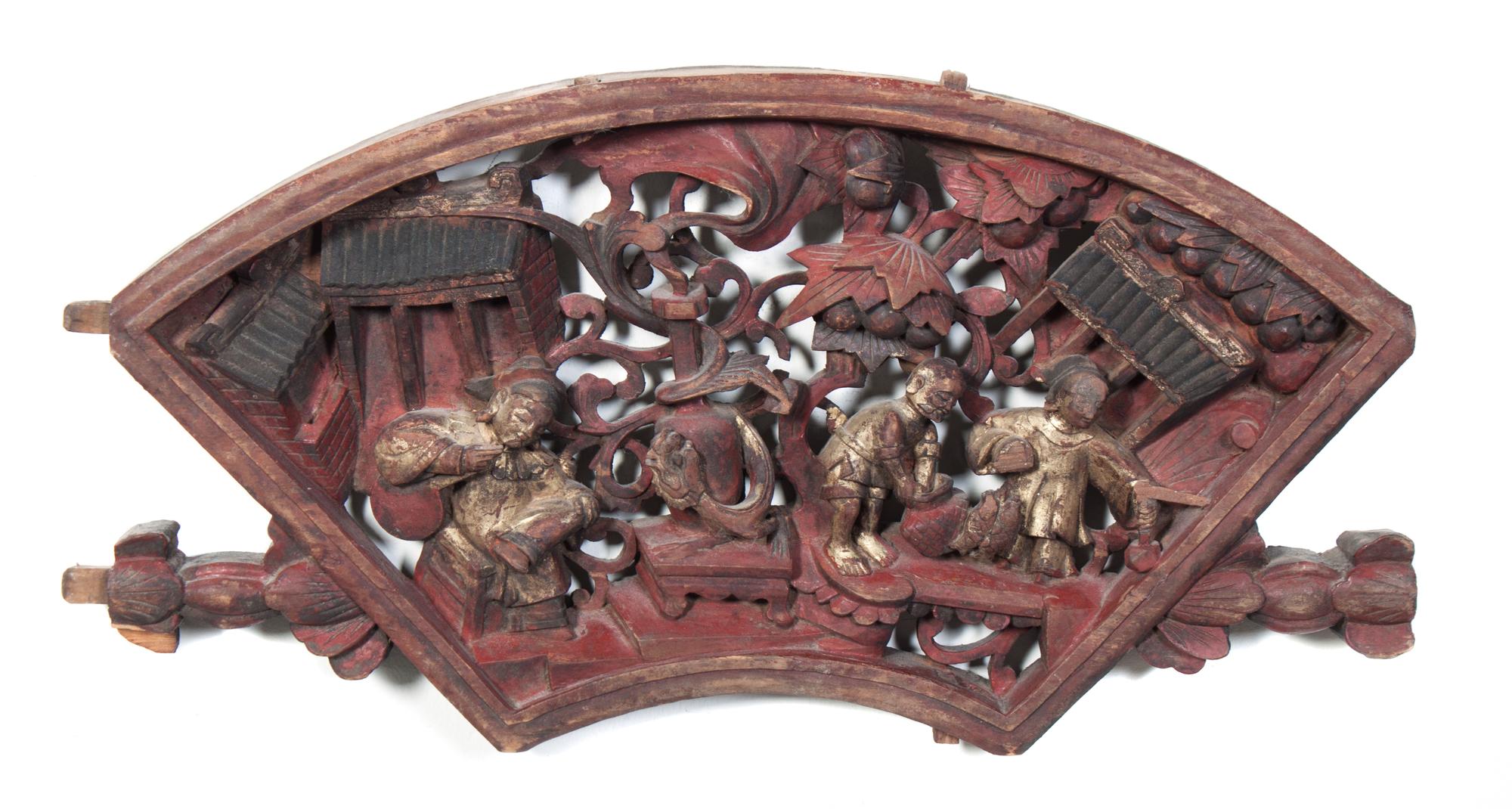 A Carved Wood Figure of Guanyin Height of figure 15 inches.