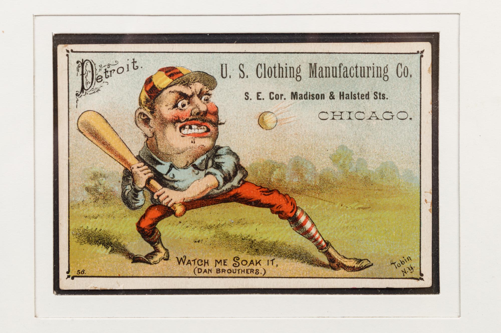 A Group of Four 1887 VTC Advertising Baseball Trade Cards,