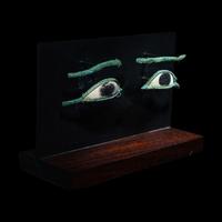 A Pair of Egyptian Bronze Eyes and Brows