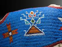 Sioux Girl's Beaded Hide Dress Yoke